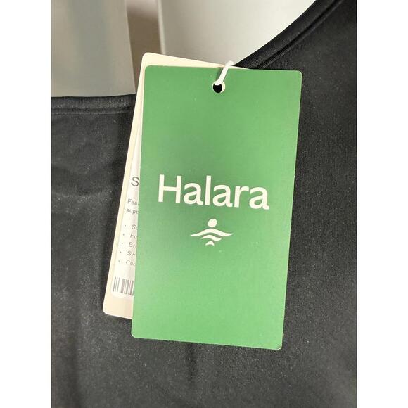 NWT Halara Softlyzero Airy Cropped Long Sleeve Thumbhole Top Black Size XS - Picture 4 of 7